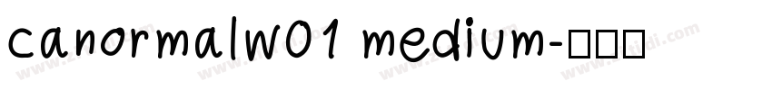 canormalw01 medium字体转换